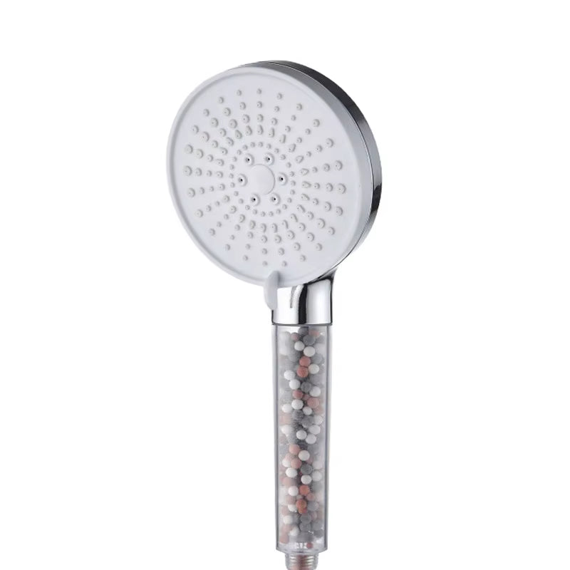 5-Speed Water Adjustment Filter Shower Head High Pressure Negative Ion Hard Water Softening Shower Head Set