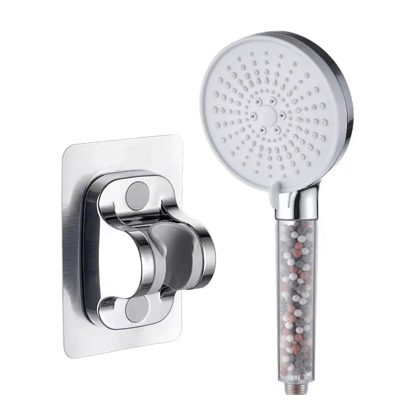 5-Speed Water Adjustment Filter Shower Head High Pressure Negative Ion Hard Water Softening Shower Head Set